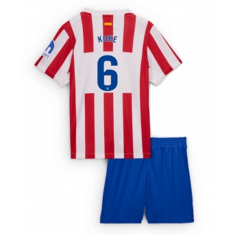 Billige Fotballdrakt Atletico Madrid Koke #6 Replika Hjemmedraktsett Barn 2025-26 Kortermet (med bukser)